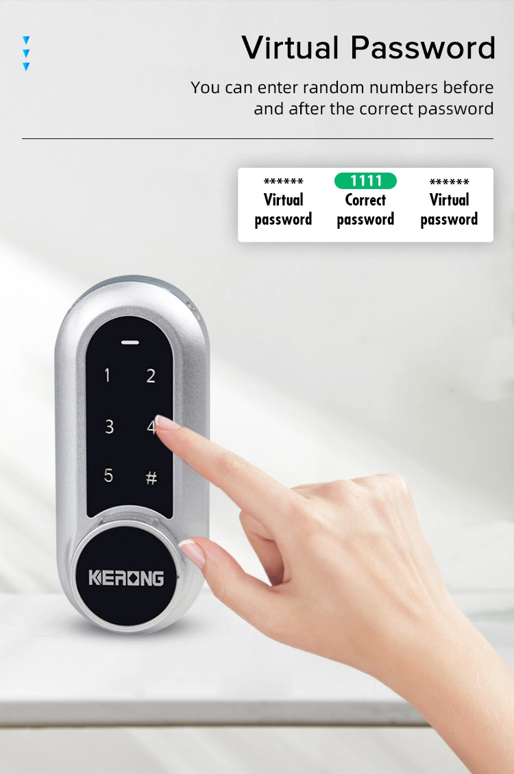 KERONG Electronic Intelligent Keyless Digital Combination Code Keypad Cabinet Cam Lock For Office