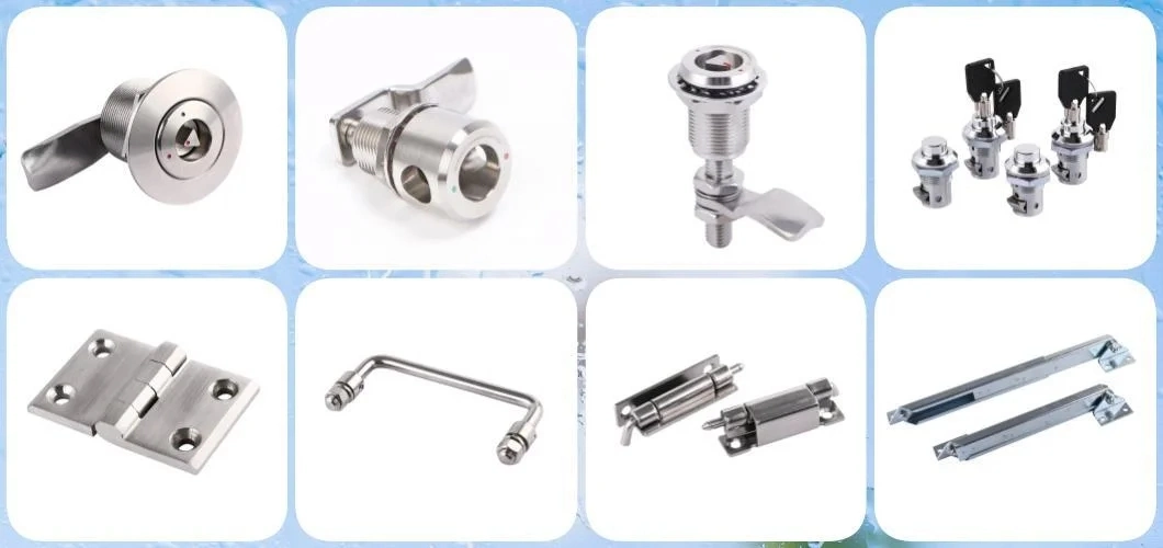 Stainless Steel Compression Latch Square 7mm Insert Compression Latch Cam Lock Railway Bus Latch