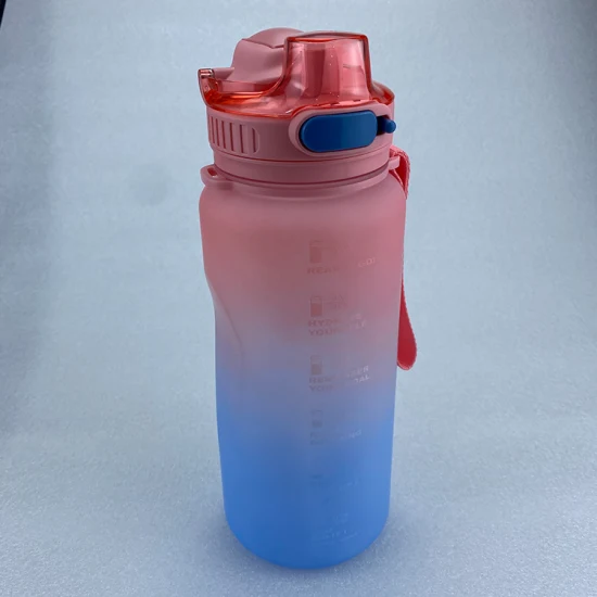 64oz/2L Halbgallonen-Wasserflasche mit Aufbewahrungshülle, BPA-freier Sport-Wasserkrug, wiederverwendbare, isolierte Neoprenhülle