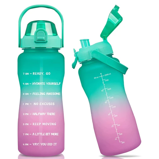 Extra große 1-Gallonen-Wasserflasche für Fitnessstudio, Wasserkrug, Sportverschluss-Wasserflasche mit Klappdeckel, Botellas PARA Ciclismo